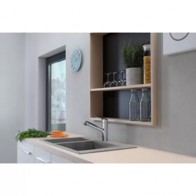 Смеситель для кухни Hansgrohe  Focus M42 (71814000) с вытяжным изливом 5