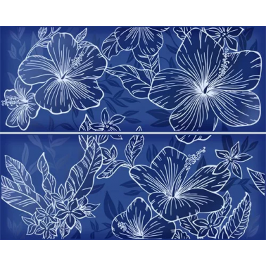 Панно ELISSA FIORE BLU 50.5X40.2 (компл.) 0