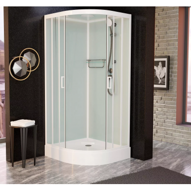 Душевая кабина Frank F400 White (400400) 100х100х220 см 7