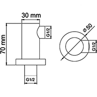 Душевая система Wasserkraft Alme (A171519 Thermo) с термостатом, хром 8