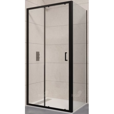 Душевой уголок RGW Passage PA-74B (PA-14B + Z-050-2B) (410874128-14) 120х80х195 см, чёрный/прозрачное 0