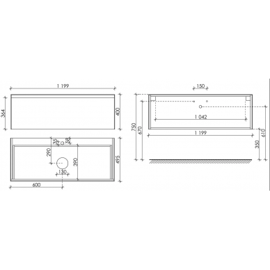 Тумба для ванной Sancos Stone (ST120SV) (119.9см) керамогранит Statuario White 6