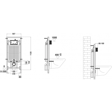 Инсталляция Welt Wasser MARBERG 507 + MERZBACH 041 MT-BL + MAR 507 RD GL-WT в комплекте с унитазом, безободковый, с сидением микролифт 5