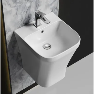 Раковина Ceramicanova Dion (CN6067) (36.5см) моноблок, белая глянцевая 6