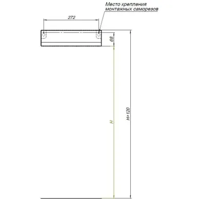 Полочка Aquanet Магнум 334113 30 см, сталь браш 7