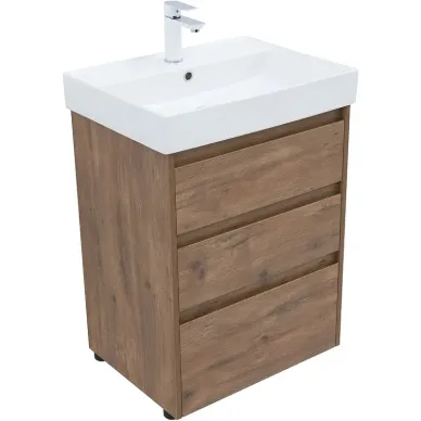 Тумба для ванной Aquanet Nova Lite 302471 60 см, дуб рустикальный 1
