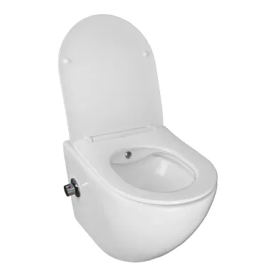 Подвесной унитаз Azario Allegro (AZ-3105B) (c функцией биде) безободковый с сидением микролифт 5
