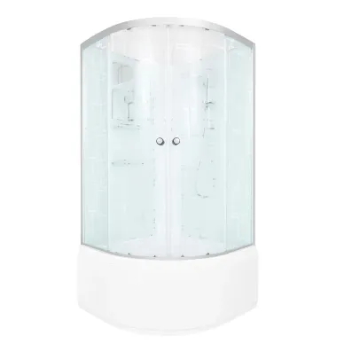Душевая кабина DTO EM EM4510NGM 100x100x208 см, без крыши, с гидромассажем 0