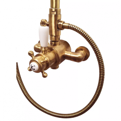 Термостат для ванны Gattoni Termostatici (TSRE940V0br) (монтаж из трубки) (бронза) 0