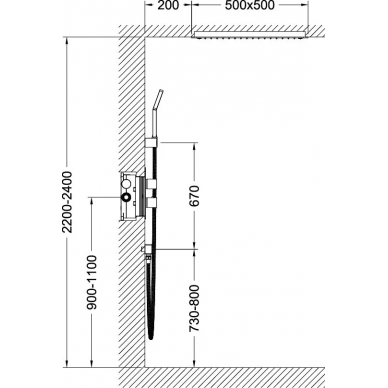 Душевая система Timo Petruma (SX-5029/03SM) черный 1