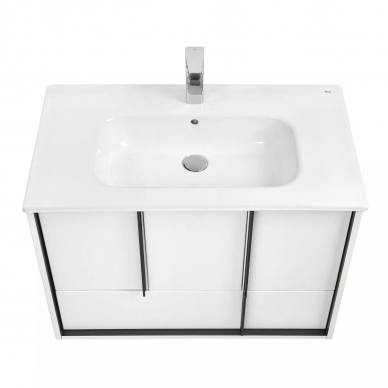 Тумба для ванной Aquaton Ривьера 80 (1A239001RVX20) белый матовый 9