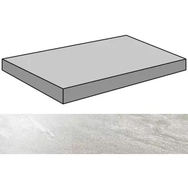 Materia Grey Lappato Gradone Rec Ang 44.63x89.46 0