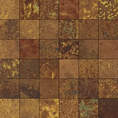 CORTEN OXIDUM NAT MOSAIC 5x5 29,75x29,75 0