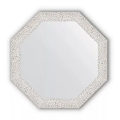 Зеркало Evoform Octagon (BY 3676) в багетной раме, чеканка белая (48,2х48,2 см) 0