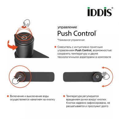 Смеситель для раковины Iddis Slide (SLIGMBTi01) графит 10