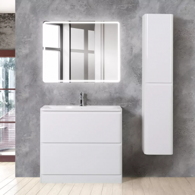 Тумба для ванной Belbagno Albano (ALBANO-900-2C-PIA-BL) (90 см) напольная, Bianco Lucido 7