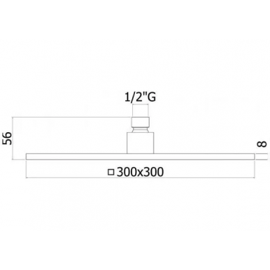 Верхний душ Paffoni Syncro King (ZSOF078NO) черный матовый 5