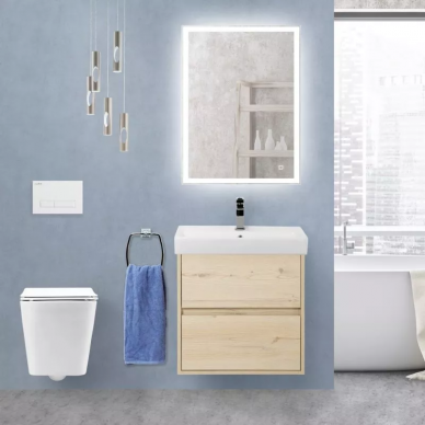 Тумба для ванной Belbagno Neon (NEON-500-2C-SO-PB) 2 ящика 50 см, Pino Bianco 5