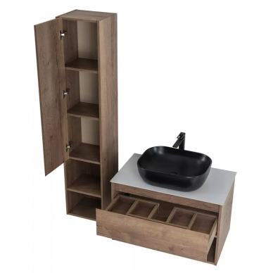 Тумба для ванной Belbagno Kraft (KRAFT-1000-1C-SO-RT) 100 см, Rovere Tabacco 4