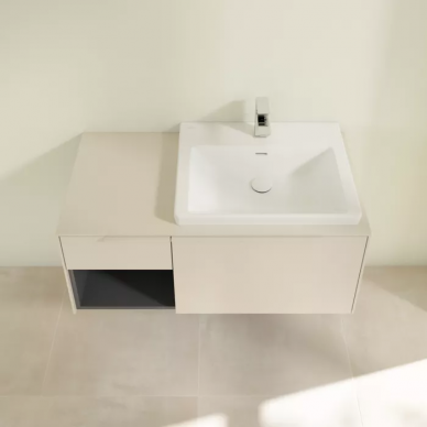 Тумба для ванной Villeroy & Boch Subway 3.0 (C571L2VN) (Cashmere Grey) (100.1 см) с Led подсветкой 6