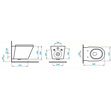 Инсталляция Cerutti SPA CR556 + ORTLER Aria + CR05CH в комплекте с унитазом, безободковый, с сидением микролифт 6
