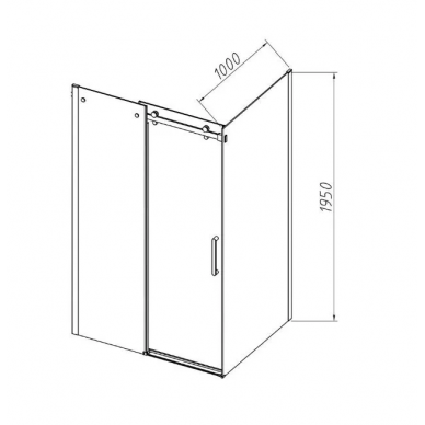 Душевой уголок Vincea Como-N (VSR-4CN1014CL) 140х100х195 см, профиль хром/стекло прозрачное 5