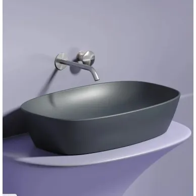 Раковина накладная Ceramicanova Element (CN6049MDH) (60 см) темный антрацит матовая 5