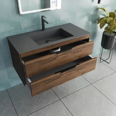 Тумба для ванной Vincea Chiara 2D VMC-2C2100CO 99x48 см, подвесная, C.Oak 5