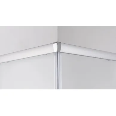 Душевой уголок OLIVE'S MINO U_MN-90PMS-SD-C матовое стекло, квадратный, хром 5