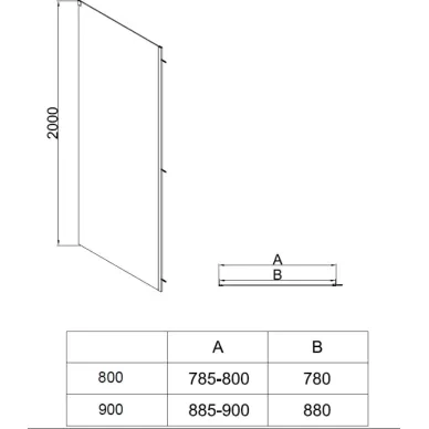 Душевой уголок Vincea Soft 2 VSR-3SO28012CLB 120x80х200 см, профиль черный/стекло прозрачное 6