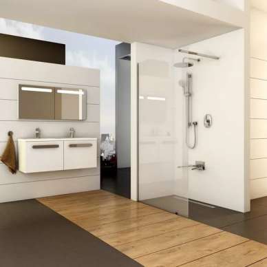 Душевая перегородка Ravak Walk-In Wall 110 (GW9WD0C00Z1) блестящий профиль прозрачное стекло 6