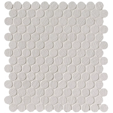 fNVQ Milano&Wall Bianco Round Mosaico 29.5x32.5 0