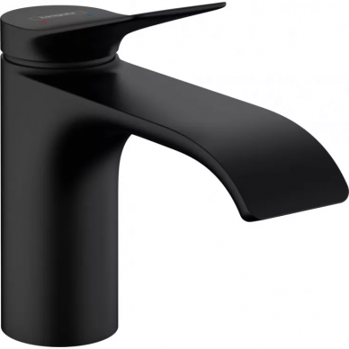 Смеситель для раковины Hansgrohe Vivenis (75010670) с донным клапаном, черный матовый 0