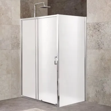 Душевой уголок BelBagno Unique (UNIQUE-AH-1-110/125-90-M-Cr) 125х90х190 см, профиль хром/стекло матовое 7