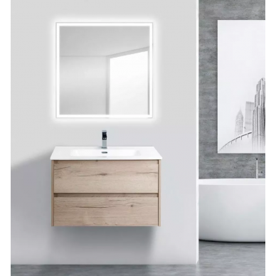 Тумба под раковину BelBagno Kraft (KRAFT-700-2C-SO-RGB) Rovere Galifax Bianco 5