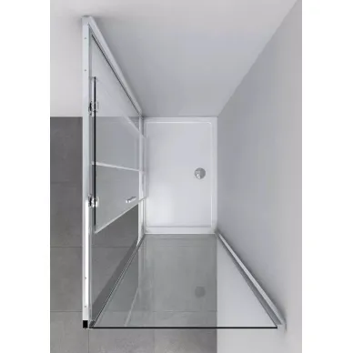 Душевой уголок Vincea Soft (VSR-3SO1011CL) 110х100х195 см, профиль хром/стекло прозрачное 4