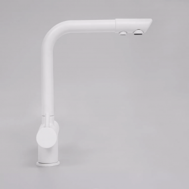 Смеситель для кухни Wasserkraft (A8357) под фильтр, белый Soft-touch 6