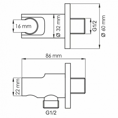 Душевая система Wasserkraft (А85161) белая матовая 12