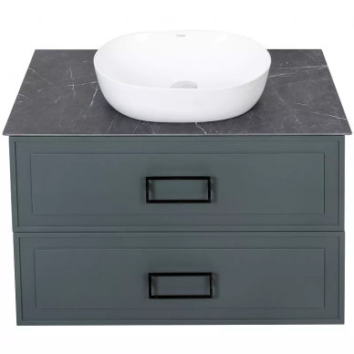 Тумба для ванной La Fenice Cubo TWIN 80 (FNC-01-CUB-G-80-2) Grigio 11