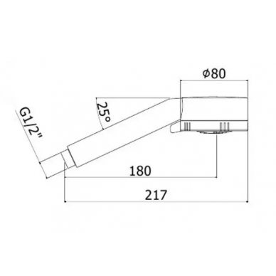 Ручной душ Paffoni Majorca (ZDOC070BO) белый матовый 1