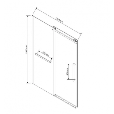 Душевая дверь Vincea Como Soft (VDS-1CS150CL) 150x195 см, профиль хром/стекло прозрачное 10