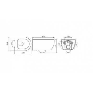 Инсталляция Berges Novum 525 + EGO XL Rimless + кнопка L5 Soft Touch (черный) в комплекте с унитазом (белый), безободковый, с сидением микролифт 7