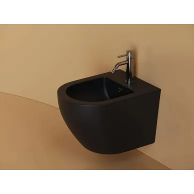 Биде подвесное Ceramicanova Uno (CN11002) чёрное матовое 1