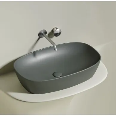 Раковина накладная Ceramicanova Element (CN6049MH) (60 см) антрацит матовая 7