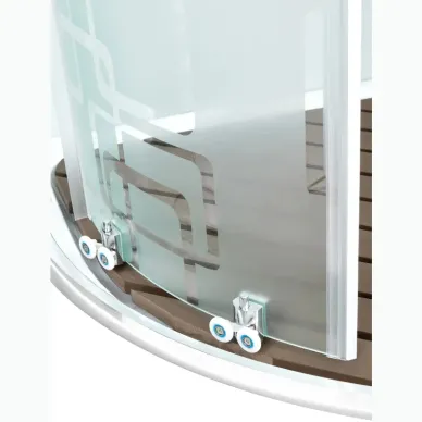 Душевая кабина DTO EM EM1580NGM 80x80x208 см, без крыши, с гидромассажем 6