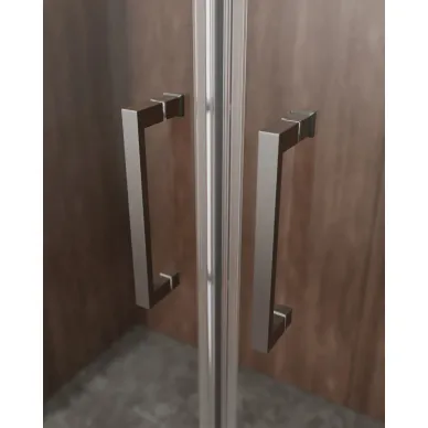 Душевой уголок Cezares Molveno MOLVENO-AH-2/1-170/90-C-GM-IV 170х90 профиль оружейная сталь/стекло прозрачное 2