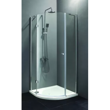 Душевой уголок Cezares Verona R1 (90x90) текстурное стекло 0