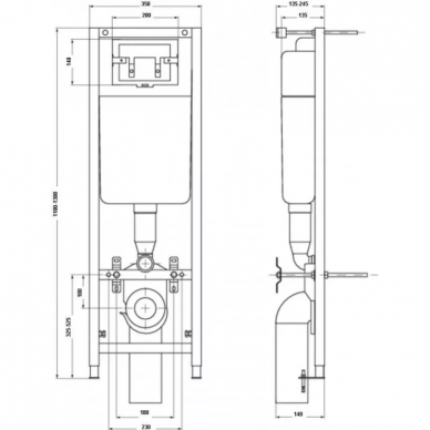 Инсталляция для унитаза Ideal Standard (W3710AA) (комплект) 2