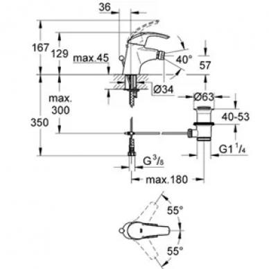 Смеситель для биде Grohe Eurosmart (32929001) 1