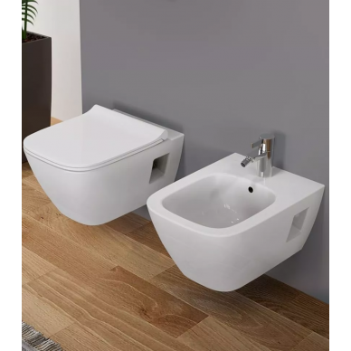 Инсталляция Geberit Duofix UP320 (111.300.00.5) в комплекте с унитазом Smyle Rimfree (500.378.01.1) микролифт БЕЗ КЛАВИШИ 5